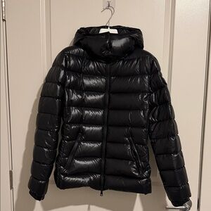 Moncler Black Puffer Jacket with Hood